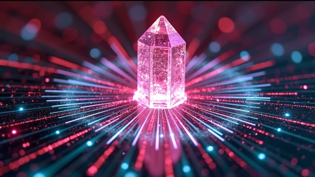 Holographic visualization of AI-accelerated financial modeling with prismatic data streams; Chevron's computational transformation in corporate decision-making