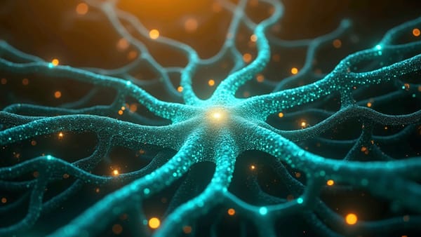 Bioluminescent neural stem cell connections forming non-destructive brain interface with prismatic light patterns #BCI #NeuralStemCells #Neurotech
