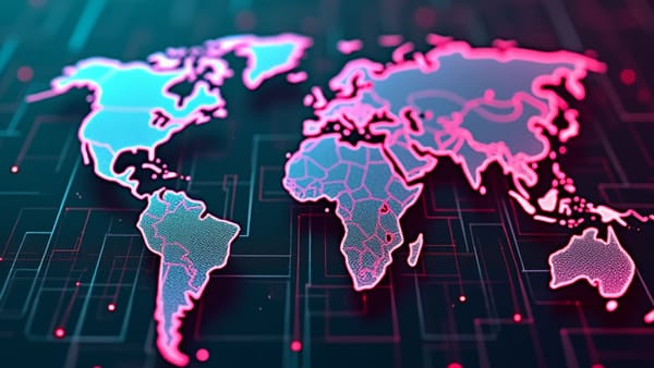 Digital sovereignty: AI infrastructure mesh with prismatic flows representing national technological independence #AIStrategy #DigitalColonization