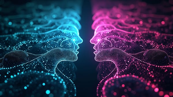 Holographic neural pathways show paradoxical psychological impacts of AI chatbot interactions using iridescent spectral visualization. #AIresearch
