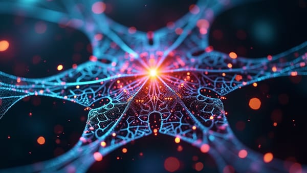 AI neural network connecting existing drugs to rare diseases; pharmaceutical innovation blocked by economic barriers; holographic medical data visualization