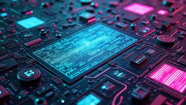 Holographic interface metamorphosis with prismatic light diffraction showing AI-adaptive computing evolution from traditional WIMP interfaces | Schmidt tech vision