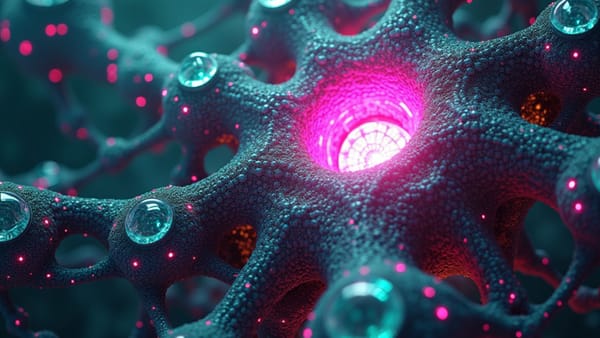 Fractal neural network visualizes Pentagon-Silicon Valley innovation gap: prismatic command center with data streams navigating bureaucratic barriers | Defense tech