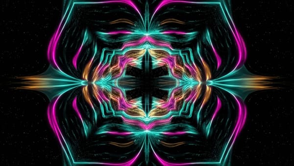 Neural network visualizing AI value mirroring research: iridescent nodes exchange ethical frameworks across dimensional space